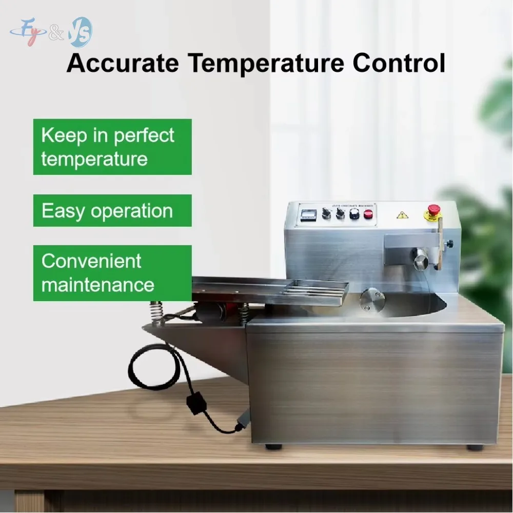 Multi-function Chocolate Machine,Melting Tempering Pouring with Temperature Controller&Vibration,Small Molding Machine 110V/220V