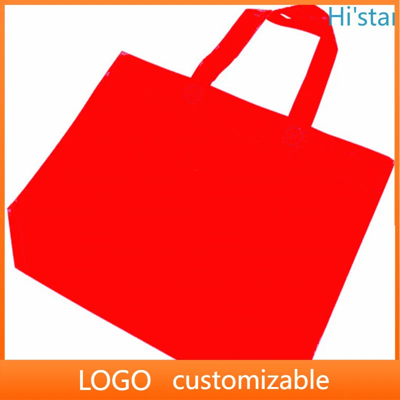 20 Pcs Customizable Fabric Trolley Bag Cloth Non-Woven Foldable Tote Shopper in White Black Green Red Pink Orange Cute Design