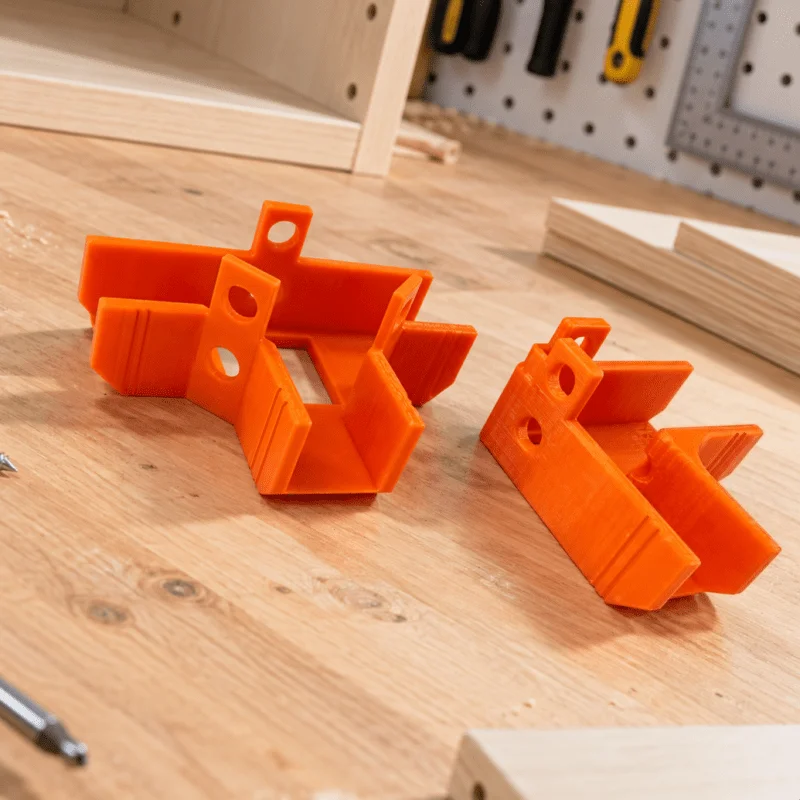 4pcs/8pcs-18mm Panel Corner Clamps and T-Clamps (glue and screws not included) – 90-degree right-angle woodworking