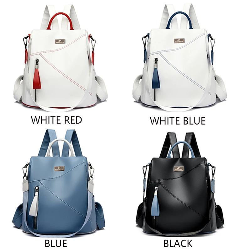 Mochila de cuero de marca famosa para niñas, bolso escolar, mochila de moda, bolso de hombro de viaje para mujer, mochila de diseñador, bolso A Dos