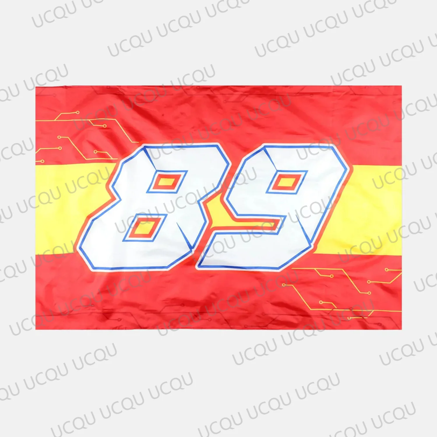89 Rider Jorge Martin Spanien Flagge Wandteppich Moto-Rennsport Fan Wandbanner Schlafzimmer Wohnheim Dekoration Unterstützer Geschenk