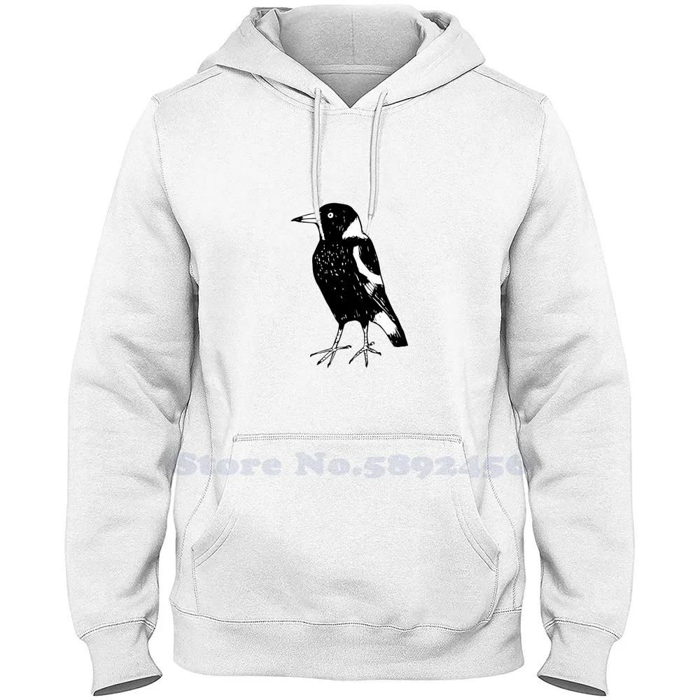 Max The Magpie-Raising Funds For Birdlife Australia 100% Pure Cotton Hoodie Australian Magpie Cartoon Birdlife Birds Animals