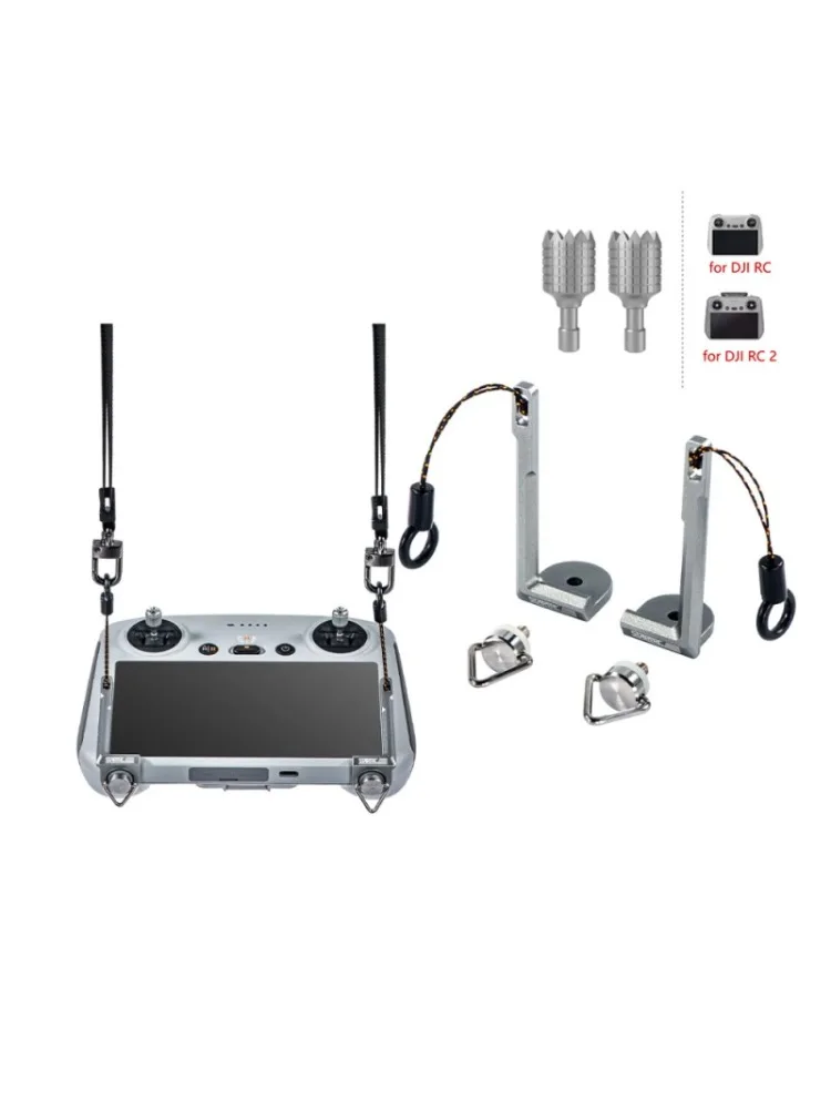 Metalowy uchwyt z paskiem do zawieszenia, zapewniający samobalansowanie, do pilota DJI RC/RC2, smycz do joysticka do DJI Mini 5 4 Pro/Air 3S/3/Flip — zdjęcie produktu 7