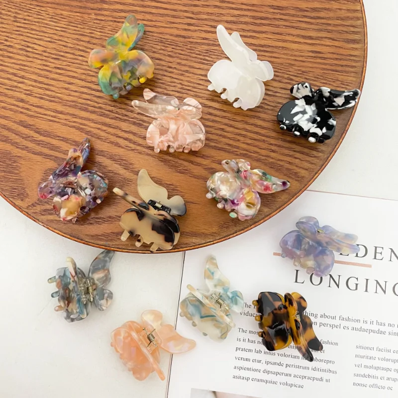 

Заколка для волос из ацетата в виде бабочки