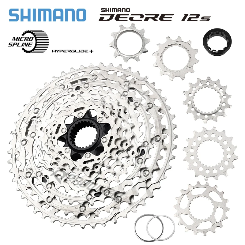 Shimano Deore M6100 12S MTB Cassette 51T Micro Spline 12V K7 Mountain Bike 12 Speed Ratchet HYPERGLIDE Bicycle MS Freewheel