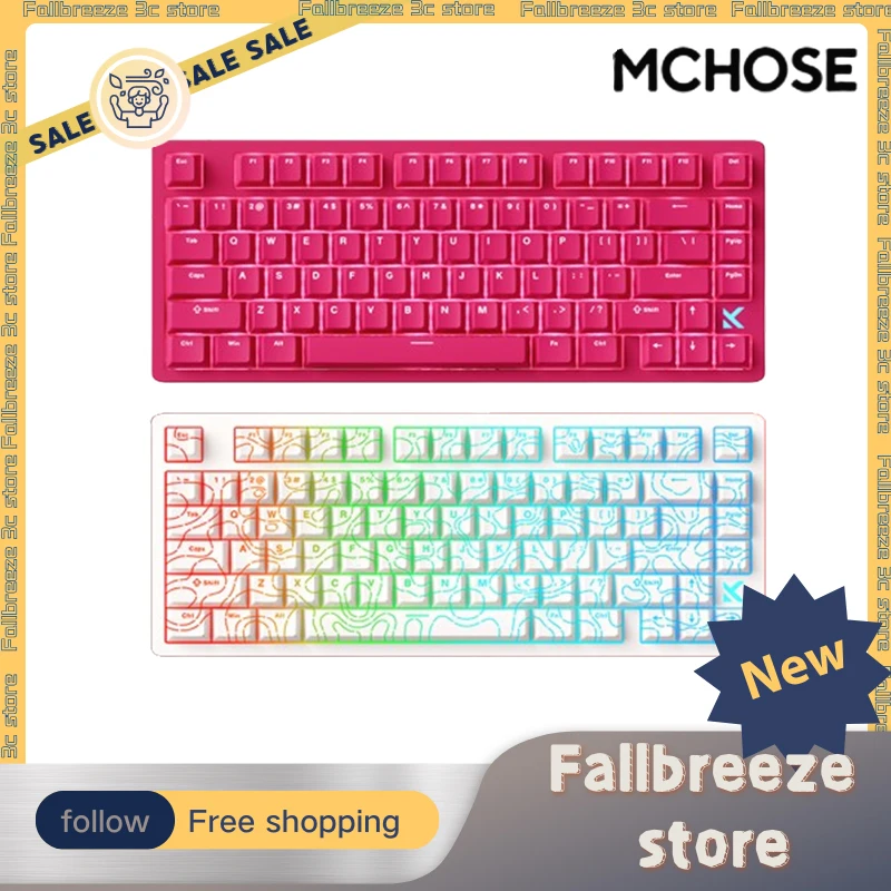 

MCHOSE Jet75 Magnetic Switch Mechanical Keyboard Wired Gaming Keyboard Custom 0.01mmRT 8000Hz Low Delay Keyboard PC Accessories