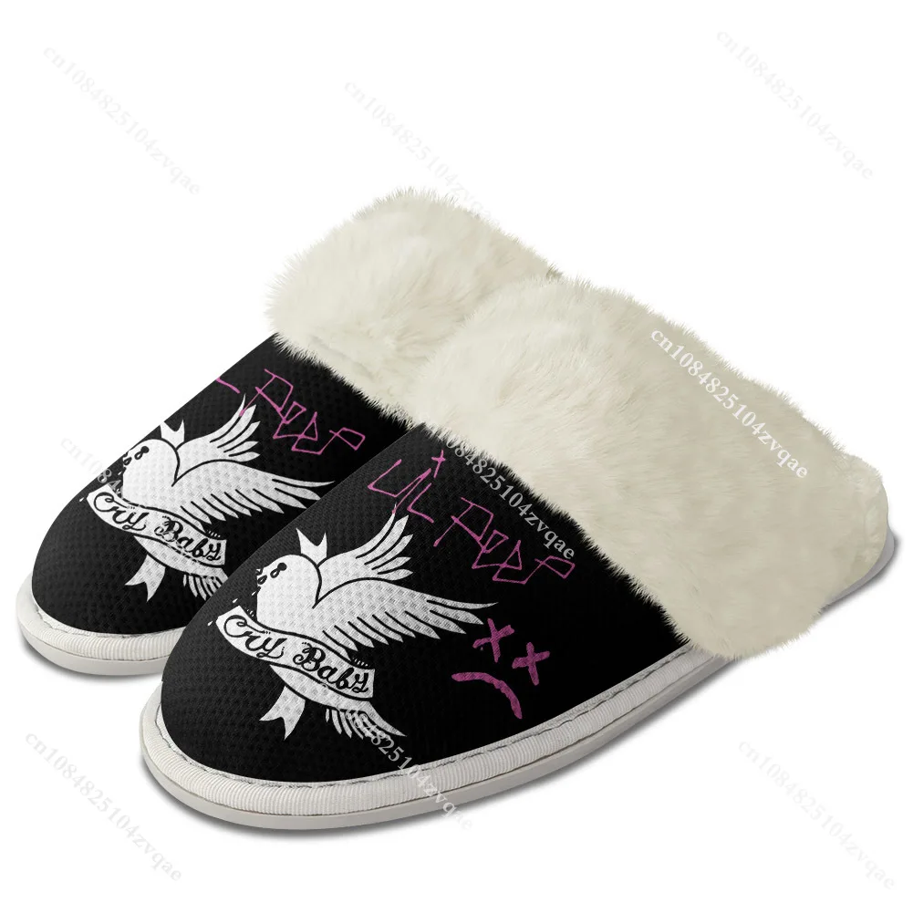 حار الهيب هوب مغني الراب ليل اللمحة النعال الدفء أحذية رجل إمرأة المنزل القطن غرفة نوم مخصصة الحرارية خفيفة الوزن النعال #2