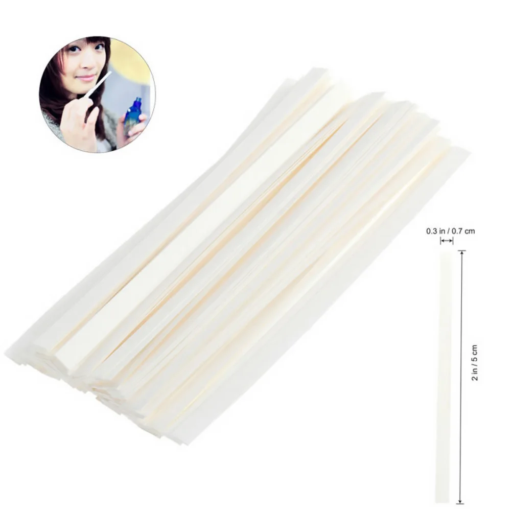 200 Pcs Perfume Essential Oil Test Paper Fragrance Tester Strips Blank Tester Strips Eco Friendly Safe Soy Ink Aromatherapy