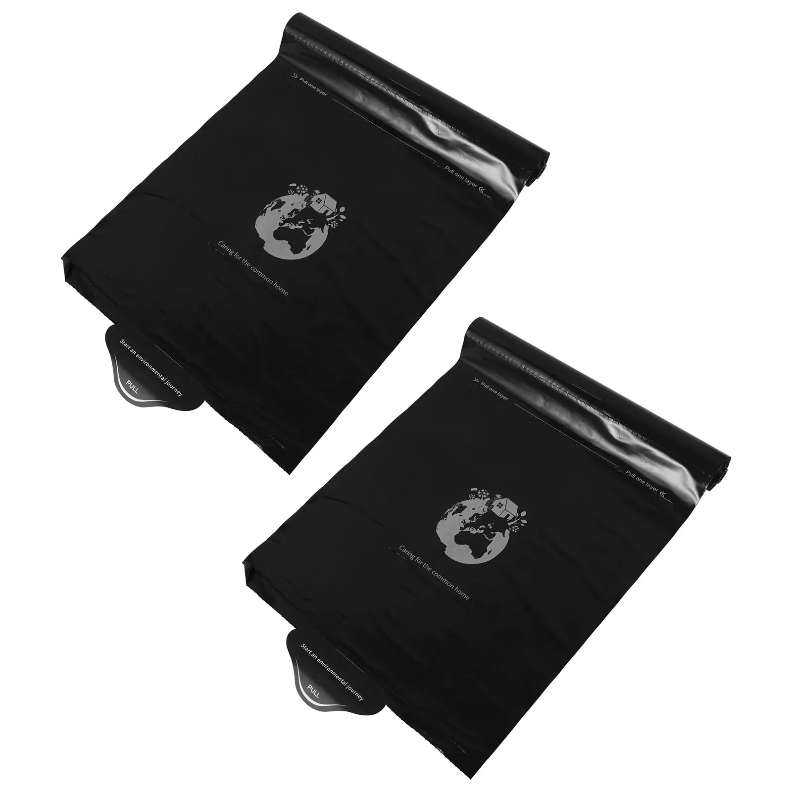 

2 Rolls Thick Pe Car Trash Bag Sturdy Disposable Garbage For Auto Hanging Floor Storage Durable Vomit Pouch Travel Cleaning Bags