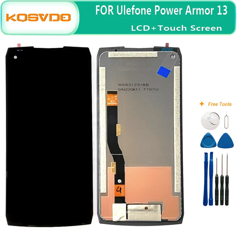 

100% Original New 6.81 inch For Ulefone POWER ARMOR 13 LCD Display and Touch Screen Digitizer Phone replacement Armor13 +Tools