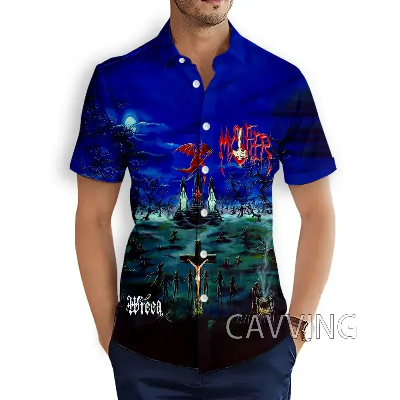 

CAVVING 3D Printed MYSTIFIER Rock Fashion Casual Shirts Men's Short Sleeves Loose Breathable Hawaii Shirts