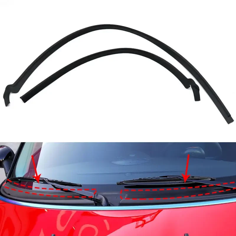 Car Windshield Apron Cowl Trim Weatherstrip Rubber Seal For BMW MINI Cooper S R55 R56 R57 2006-2015 LHD 51132751209/10