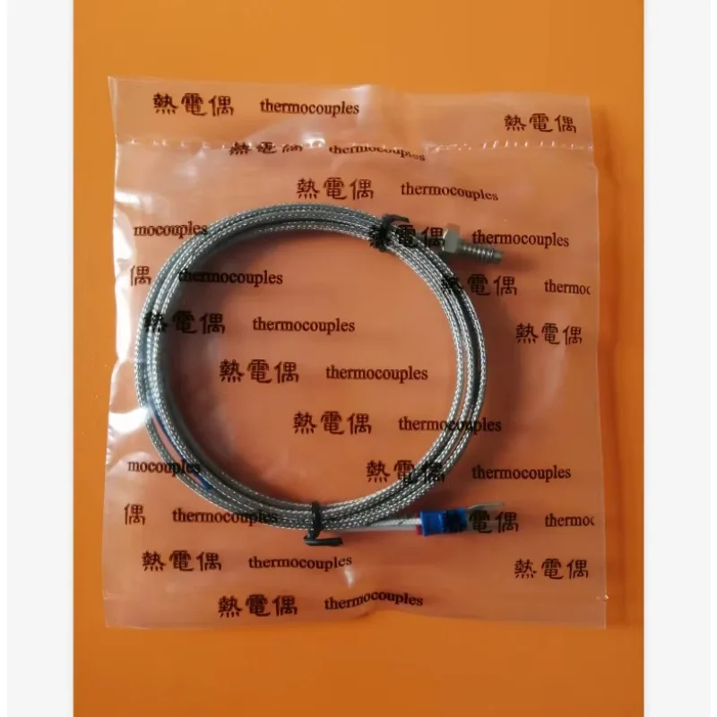 M6 screw K type heat detection needle precision thermocouple metal shielding compensation line length