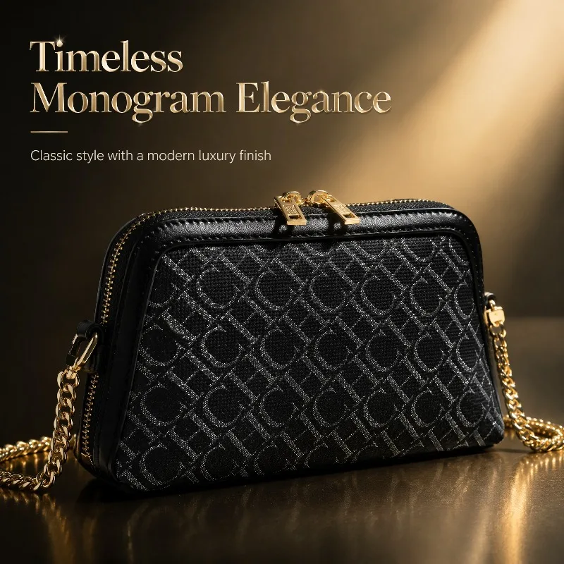 CHHC Vintage Crossbody Bag Niche Luxury Shoulder Purse Suede Chain Strap Handbag Women Fashion Hot Seller