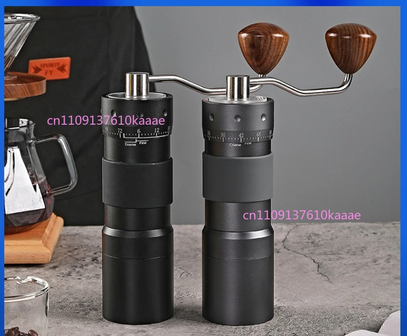 Manual Coffee Bean Grinder Ghost Tooth External Adjustment Steel Core Portable Hand Crank Coffee Mill