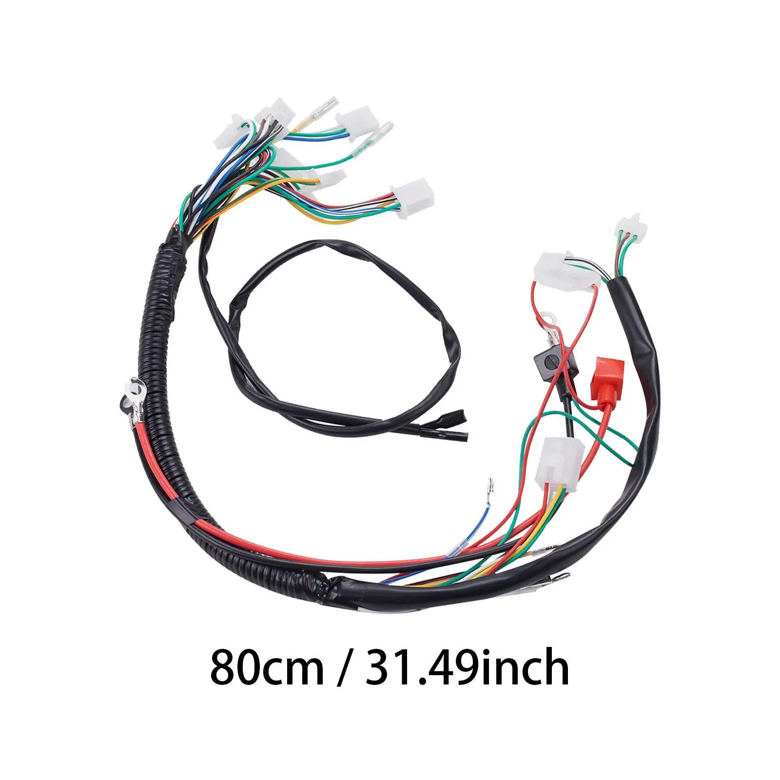 

Motorcycle Electric Wiring Harness PP Material Durable Electric Engine Starter Harness for ATV 50cc to 125cc
