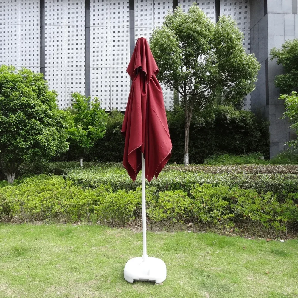 Guarda-chuva quadrado do pátio, Poliéster Parasol Canopy, Sombrinha ao ar livre do jardim, Acessórios para casa, Tampa Anti-UV, 2x2m