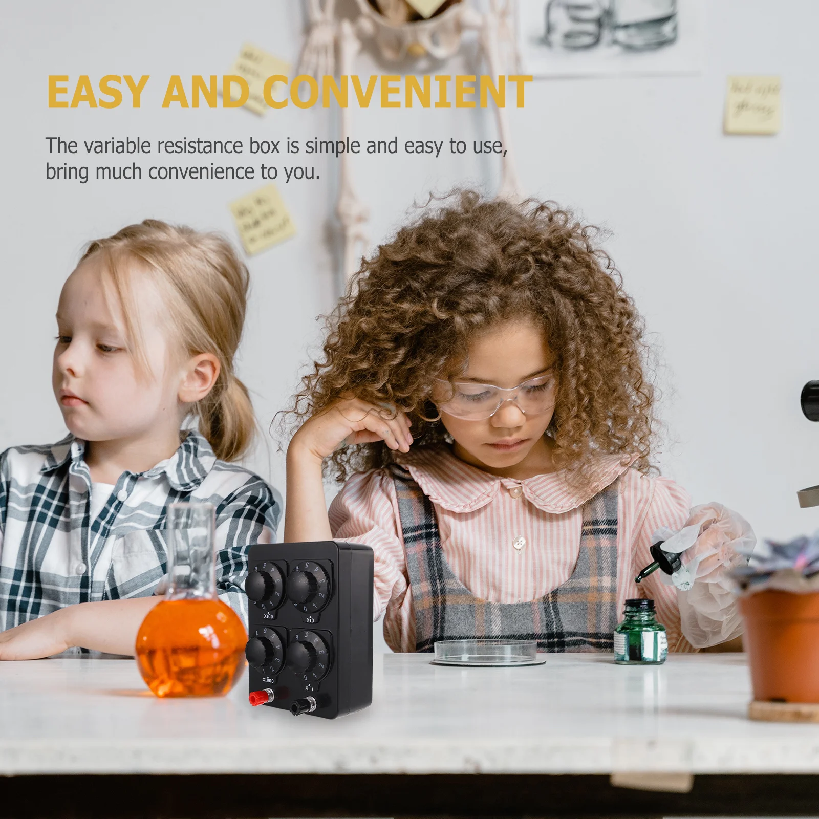 Variable Resistance Box 0-9999 Ohm Simple Design High Performance Experiment Tool for Educational Institutions and Research