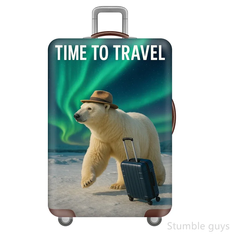 

Эластичный защитный чехол для багажа, моющийся, прочный, идеально подходит для отпуска, подходит для чемоданов на колесиках 18-32 дюйма.