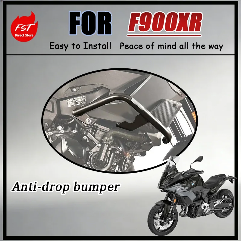 

FOR F900XR Touring All-In-One Upgrade Set - Crash Bar Folding Backrest Tail Rack Included for Enhanced Safety And Comfort