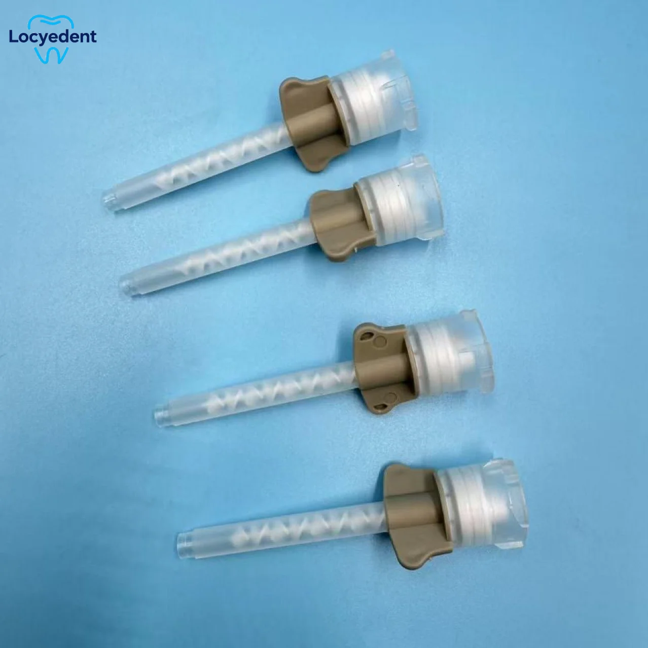50pcs/set Dental Disposable Mixing Tips Silicone Rubber Impression Material Dual Barrel Cartridge Tips Automatic Universal Tools