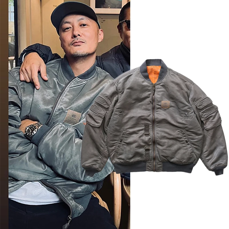 MADNESS WASHED Parkas 22AW Distressed Wax Dyed Cotton Jackets Men's Baseball Coat New Arrival