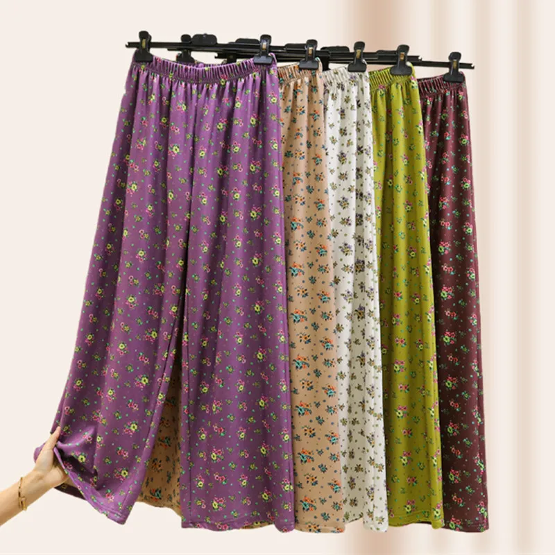 

Пижамы для сна, свободные прямые брюки, плотные бархатные теплые ночные рубашки, зимние пижамы, брюки, женские флисовые штаны