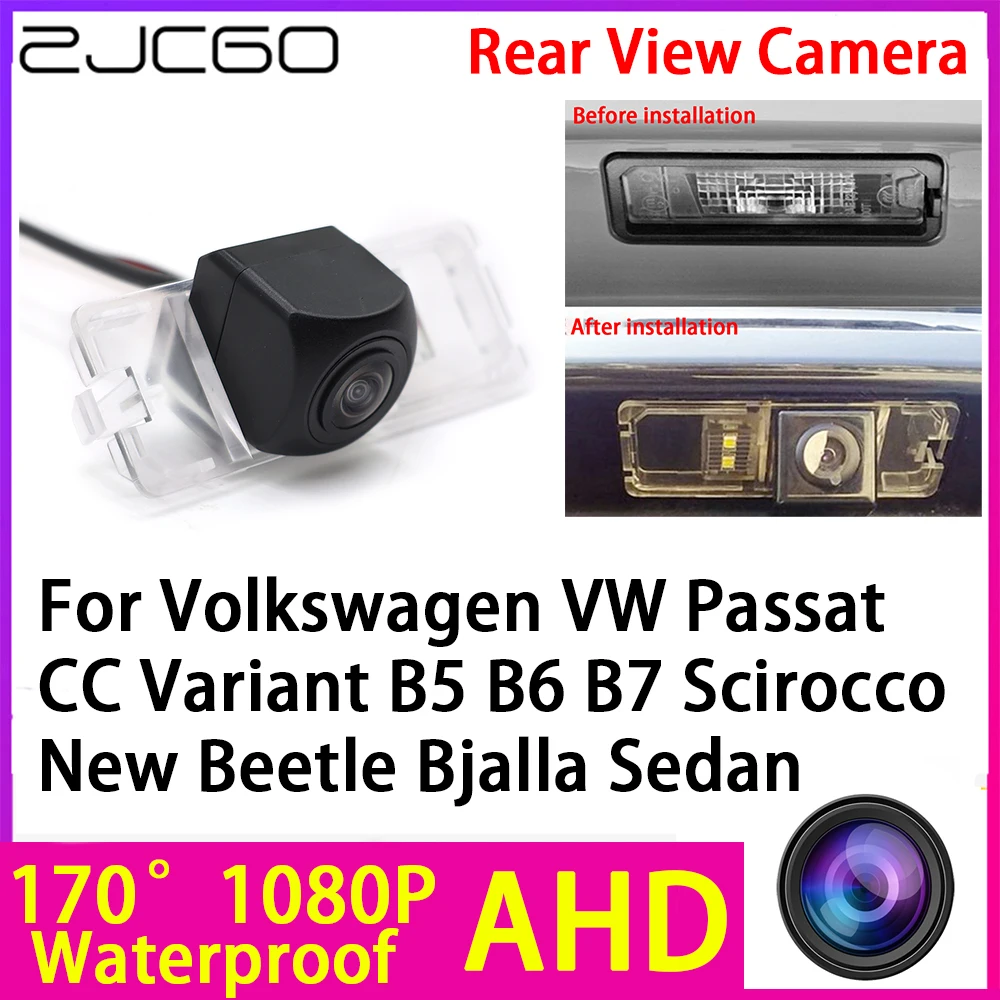 

AHD 1080P Reverse Rear View Camera Night Vision for Volkswagen VW Passat CC Variant B5 B6 B7 Scirocco New Beetle Bjalla Sedan