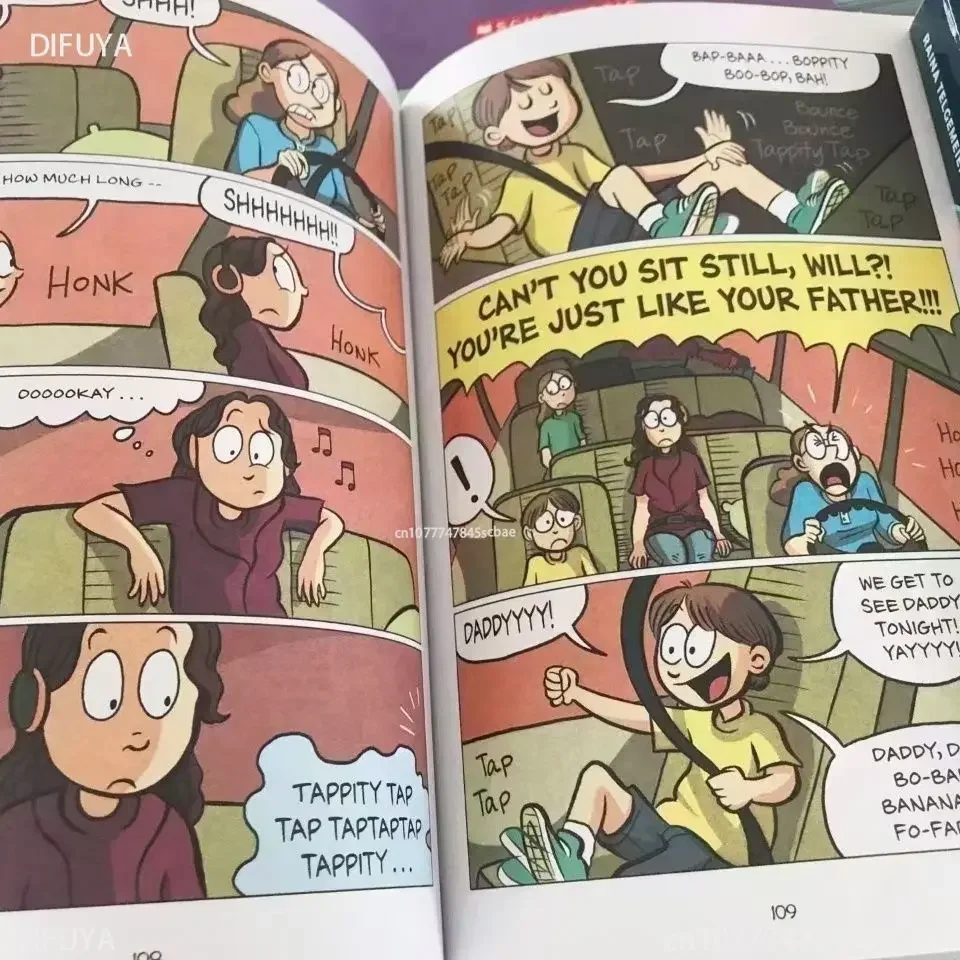 Raina Telgemeier English Smiling Children'S Full Color Graphic Novel, Children's Mood Picture Book
