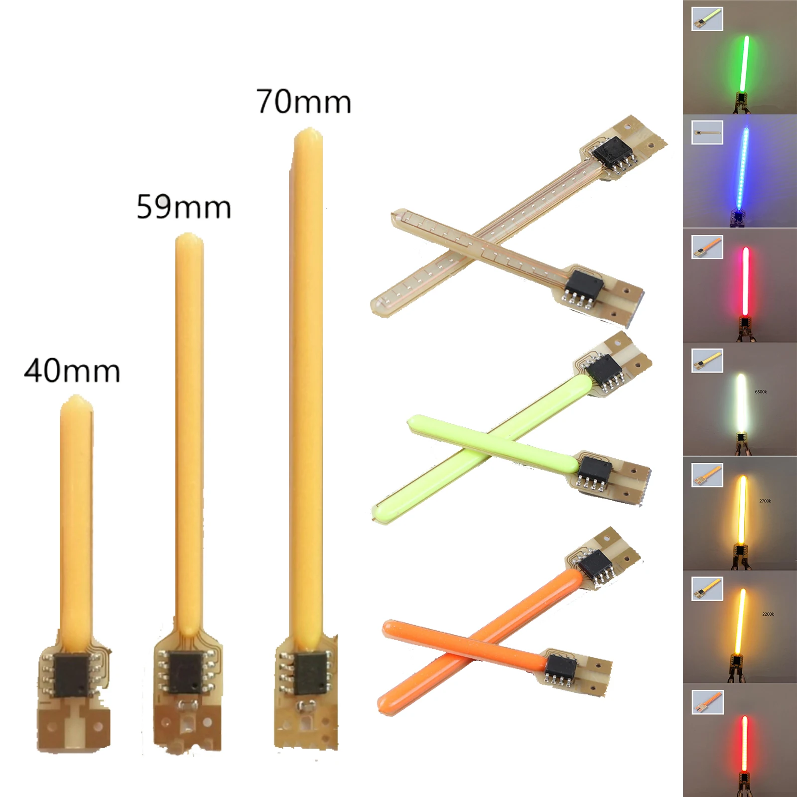 

COB светодиодный метеоритный дождь постоянного тока 3 В гибкая лампа с проточной водой 40-70 мм красный/желтый/синий/зеленый/белый светодиодный светильник