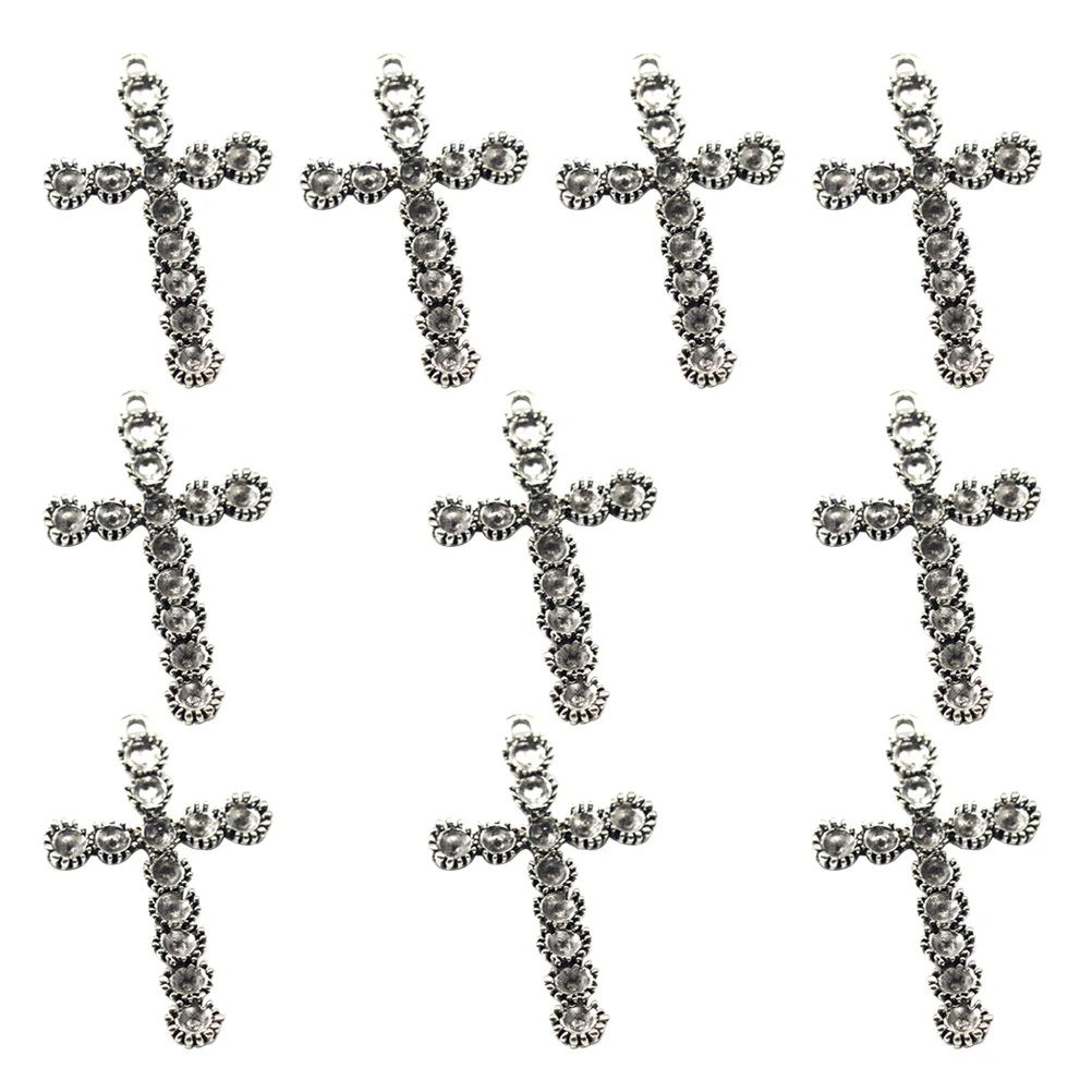 

10pcs Unique Shape Alloy Pendant Charms for Necklace Bracelet DIY Jewelry Making Accessories Simple Stylish Design
