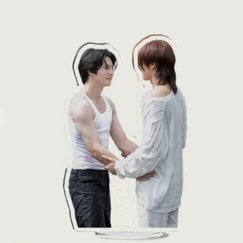 Micktop Mickmonthon Toppiyawat 12cm Stand Up Thai TV Every You Every Me Drama Stills Humanoid Stop Sign Desktop Decor Ornaments
