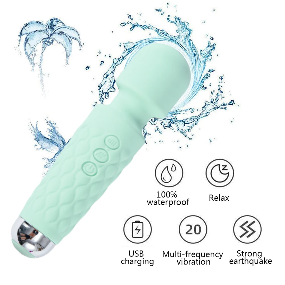 20 Modes Strong Vibration Upgraded Mini Vibrator Usb Charging Handheld Body Massager Clitoris G-Spot Vibrators Sex Toy For Women