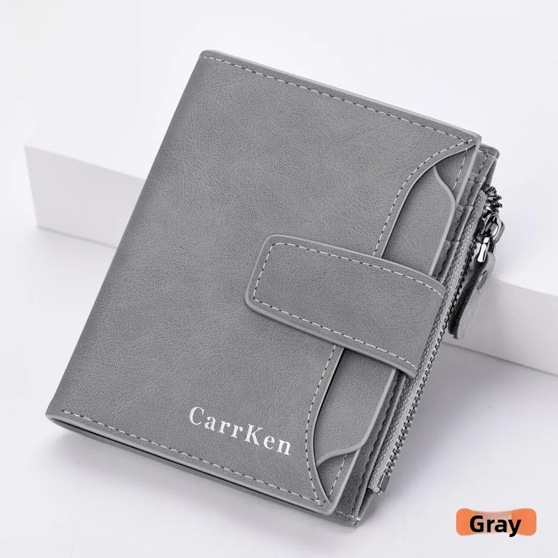 

Мужской кошелек ort, новинка 2026, брендовый мужской кошелек на молнии Sle Faion, держатель для водительских прав, вертикальный кошелек из искусственной кожи