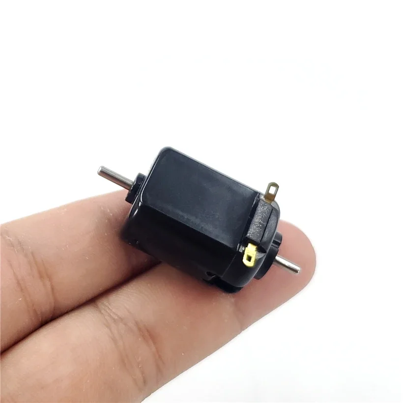 Mini 130 Dual 2mm shaft Carbon Brush Electric Motor DC 12V-24V 5-Pole Rotor Strong NdFeB Magnetic Engine For Car Train Toy Model