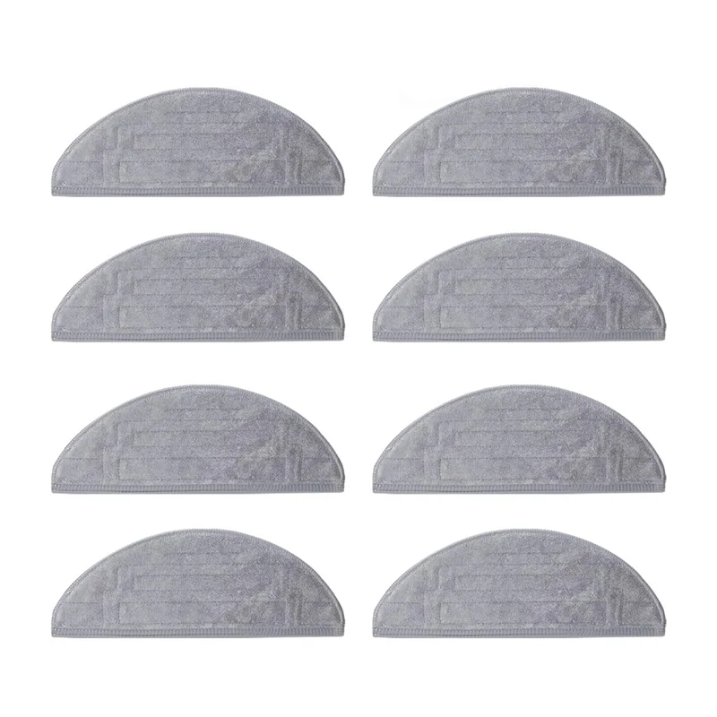 8 Buah Kain Pel untuk Roborock S8 Pro Ultra / S8 + / S8 Robot Vakum Getaran Ganda Pengganti Bantalan Serat Mikro Dapat Dicuci dan Digunakan Kembali