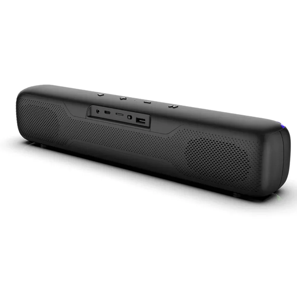 Powerful Computer Sound Bar Skin-friendly Surface BT5.3 Portable Multi-function Subwoofer with RGB Light Caixa De Som Bluetooth