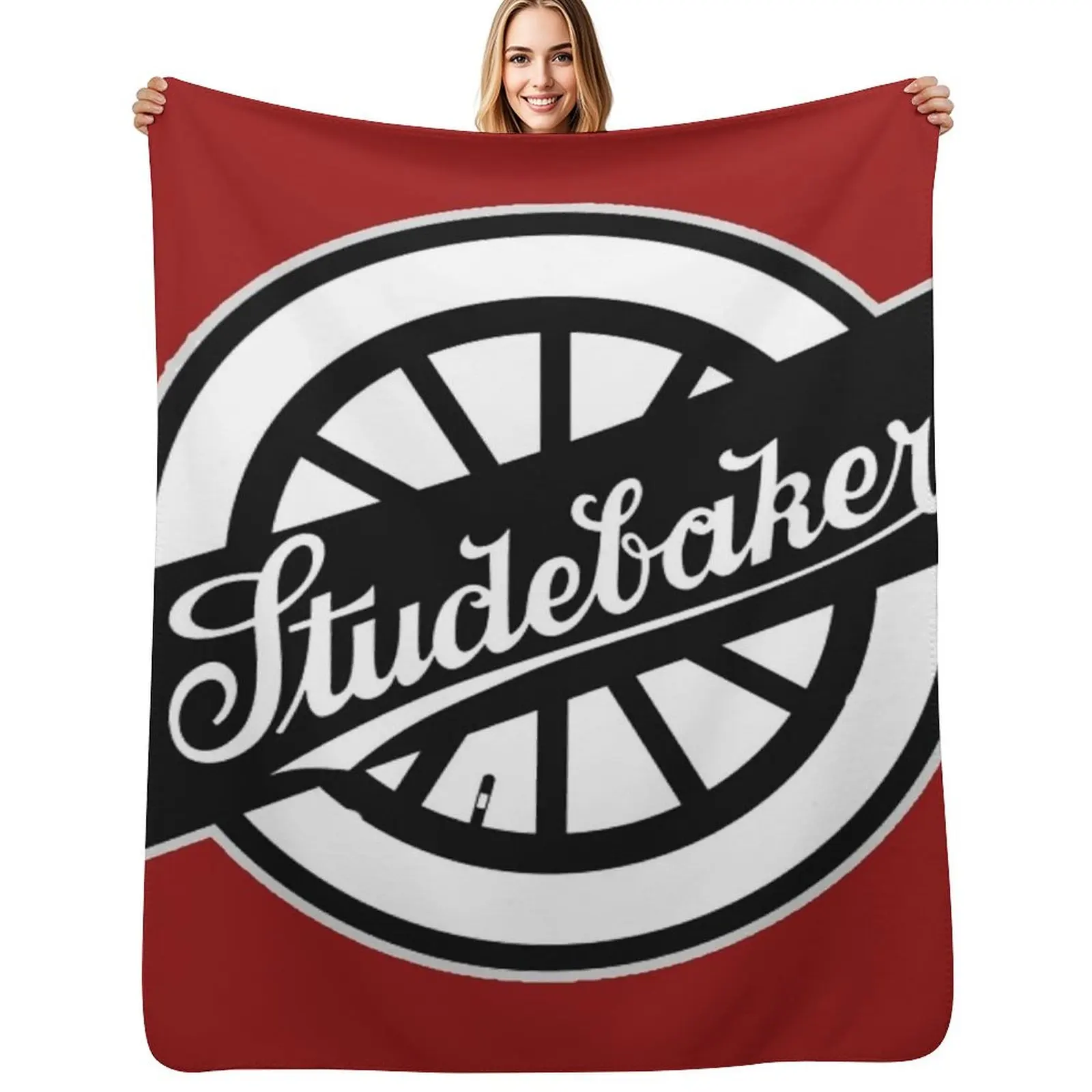 Studebaker Wheel Logo Throw Blanket Bed Sofa Quilt Summer Beddings For Baby blankets ands warm for winter Blankets