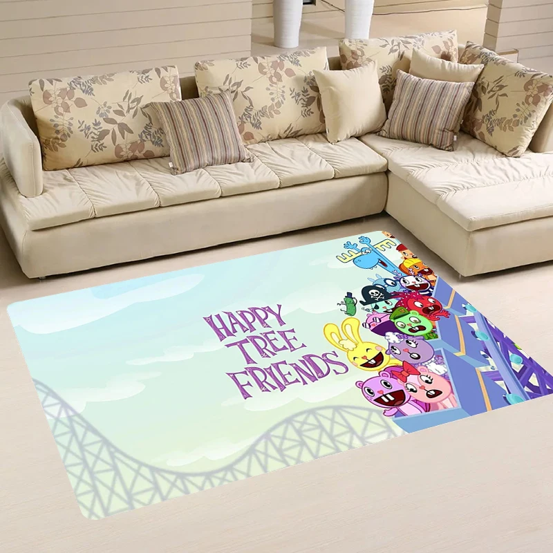 

Happy Tree Friends Carpet Entrance of House Kitchen Rug Balcony Floor Mat Home Carpets Room Mats Rugs Foot Doormat Door Bathroom