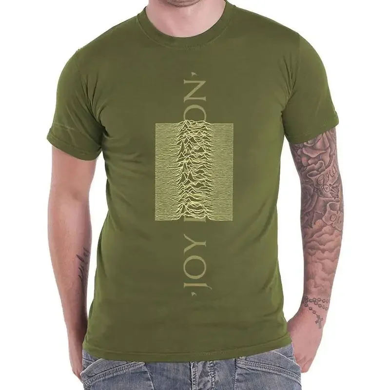 Joy Division T Shirt Unknown Pleasures Blended Pulse New Official Mens Green
