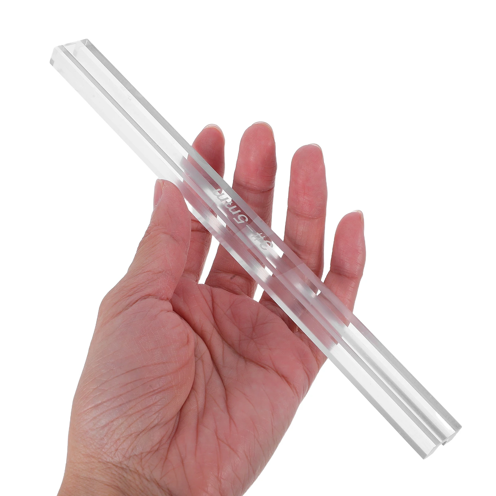 

3pcs Zipper Glue-proof Ruler Adhesive Spacer Tools Wax Tools Cutting Sewing Insert Durable Acrylic Versatile Use