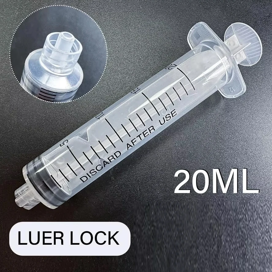 20ml Plastic Disposable Syringes Syringes Without Needle Syringe  Pet For Liquid Oral Measurement Feeding Lab Tools，10Pcs