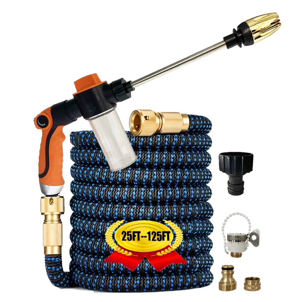 

New Model Expandable Garden Hose Flexible Car Wash Hose Water Gun Hose Garden Sprayer Gardening Watering Hose Irrigation Tools ﻿