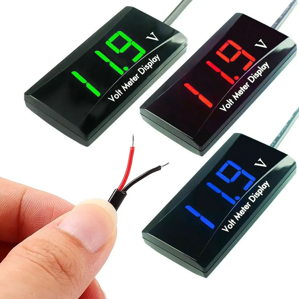 

For Car Motorcycle 12V LCD Display Digital Panel Volt Voltage Meter DC 8-16V Measuring Tool Voltmeter Tester