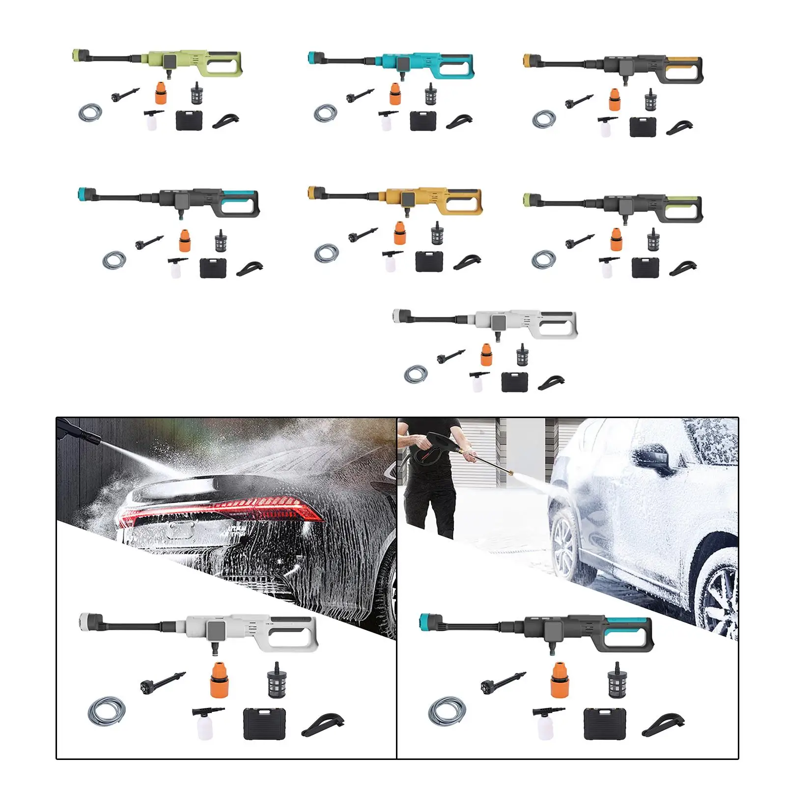 

Беспроводная мойка высокого давления, многофункциональная практичная мощная мойка для настенной лодки, уличная чистка, чистка забора, уборка сада