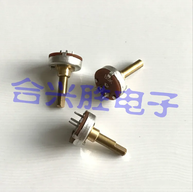 3PCS 13 Type B5K Game Machine Toy Model Aircraft Remote Control Potentiometer 3Pin  220 Degree Rotating Shaft Length 14MM