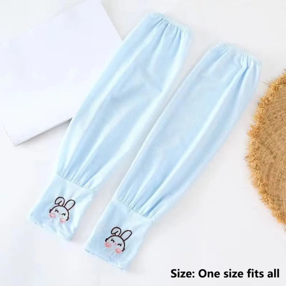 Breathable Ice Silk Sun Protection Sleeves Loose Fit Ice Silk Material Sun Protection Arm Covers Oversized Design UV Protection
