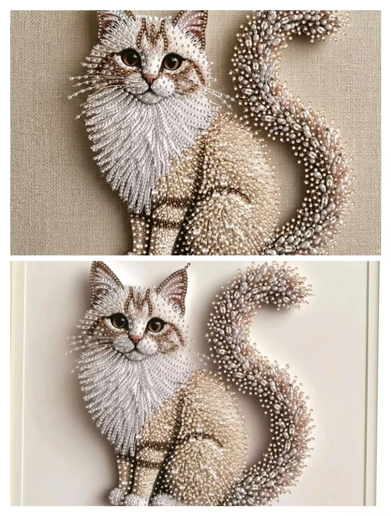 Cat three-dimensional decorative painting, suitable for wall decoration image 2