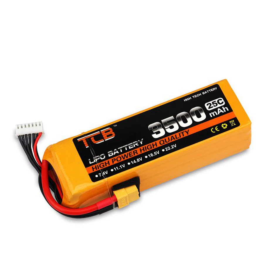 2S 3S 4S 5S 6S 3500mAh 25C 35C Remote Control Aircraft Model Rechargeable Lithium Battery Pack