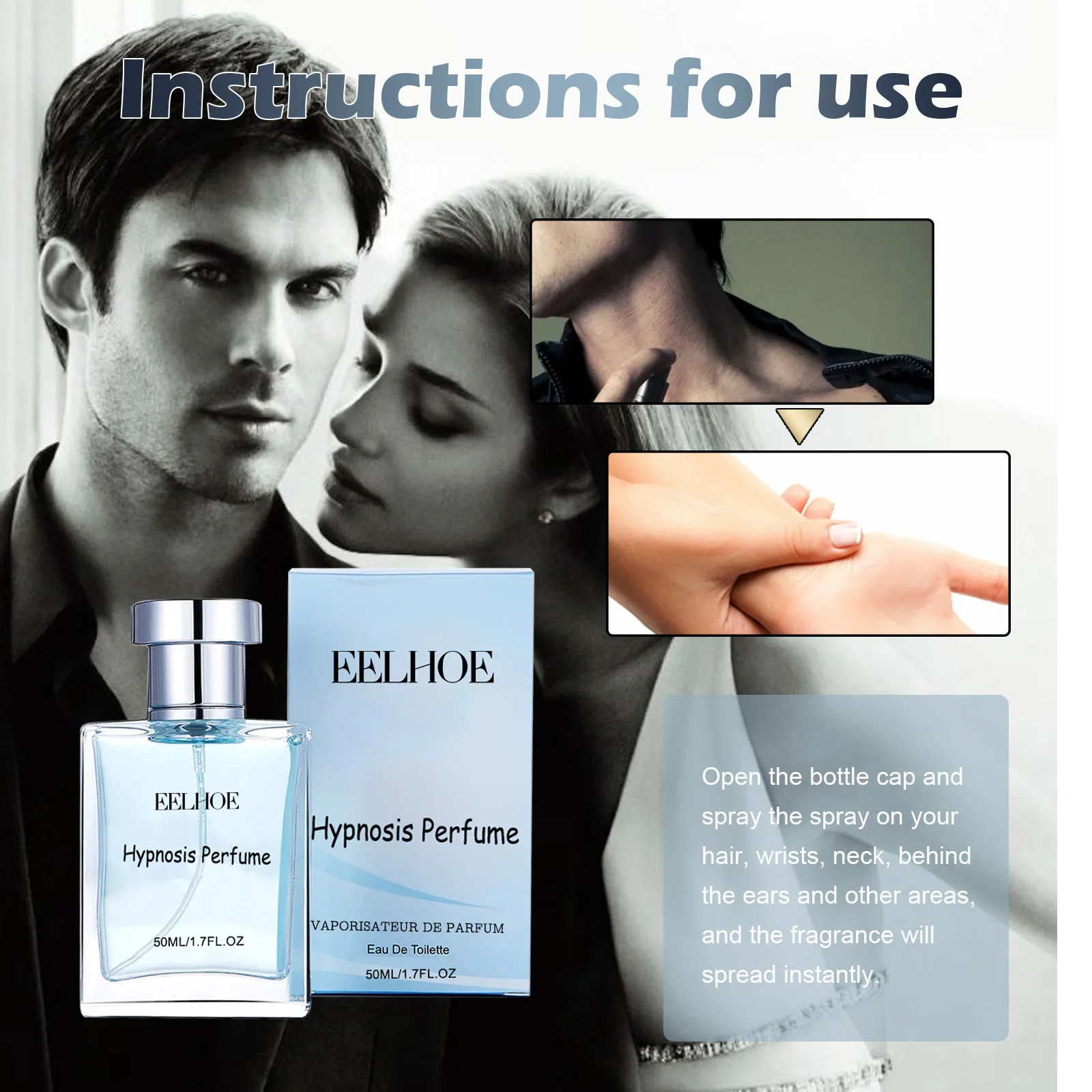 Hombre perfumy oryginalny lekki zapach randkowe perfumy męskie długotrwały zapach urocza aromaterapia feromony flirtujące perfumy